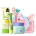 QUIYUM Skin Care Set, Fruit Women Birthday Christmas Beauty Gift Sets, Skin Care Kit with Cleanser, Serum, Eye Cream, Face Cream Travel Kit for Women, Gentle, Full Sizes 4pcs, Stocking Stuffers