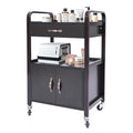 Salon Cart,Salon Storage Cart with Drawers, 4 Wheels and Handles, Movable Beauty Organizer, Salon Trolley for Beauty Salons, Barber Shops, Nail Salons, Spas (Black)