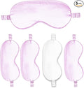 Sleep Masks 5PACK Silk Eyes Cover Satin Eye Mask Silky Blackout Soft Blindfold Sleeping Eyeshades Covers Bridesmaid Gifts