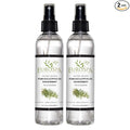 EuroSpa Aromatics Pure Eucalyptus Oil ShowerMist and Steam Room Spray, All-Natural Premium Aromatherapy Essential Oils - Tea Tree Infused, 8oz, 2 Pack