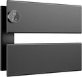 K&KALONZO Electric Towel Warmer, 18.35" W x 14.6" H Wall-Mounted Towel Heater with Built-in Timer, Waterproof Aluminum Towel Warmer for Bathroom, Support Plug-in and Hardwired, Black, K2-L-B