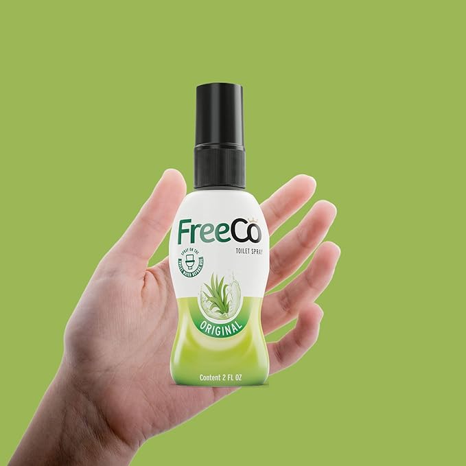 Freeco Before-you-go Toilet Spray | Stops odour Before it Begins with Essential Oils | Ideal for Home, Office, Public Spaces & Travel | Pack 1x60ml, Citrus Scent (1 Pack, Citrus)