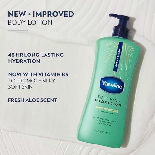 Vaseline Soothing Hydration Body Lotion with Aloe Vera Extract 20.3oz 3ct - Image 4