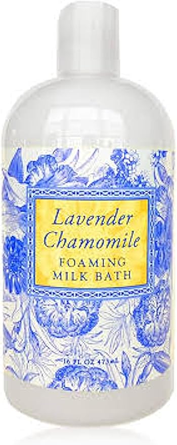 Greenwich Bay Foaming Milk Bath in Lavender Chamomile Scent - Luxurious Buttermilk Formula - Rich, Foaming Lather - Elegant Packaging - 16 fl oz