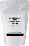 Minimalist Epsom Salt with Chamomile Oil, Perfect for Scented Baths, Packaged for Convenience in a Refillable Bag (24 Ounce)