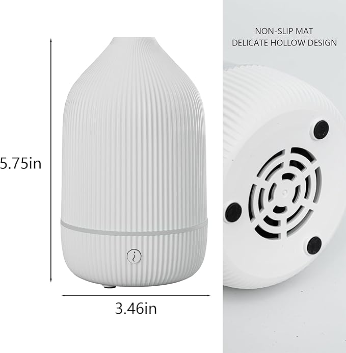 SOICARE Diffuser,USB Plug-in Car Portable Aromatherapy Diffuser,Essential Oils for Diffusers with 7 Colors Lights 2 Switch Mode Waterless Auto Off for Car Home Office Room (USB Power)