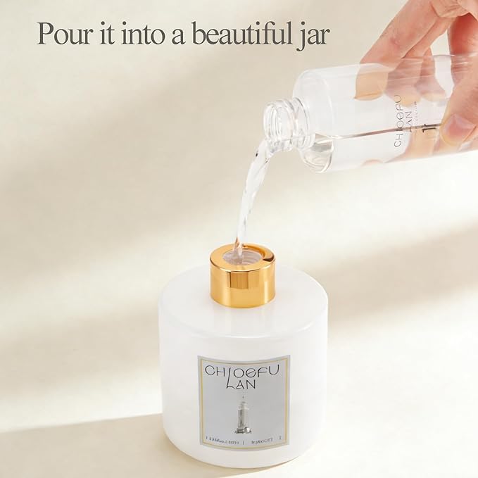 Chloefu LAN Parisian Mademoisellt Scented Oil Diffuser Refill 6.76 fl oz, Natural Essential Oil, Elegant Floral for Bedroom & Vanity, Best for SPA and Home, 0% Alcohol, Promote Sleep & Relieve Stress