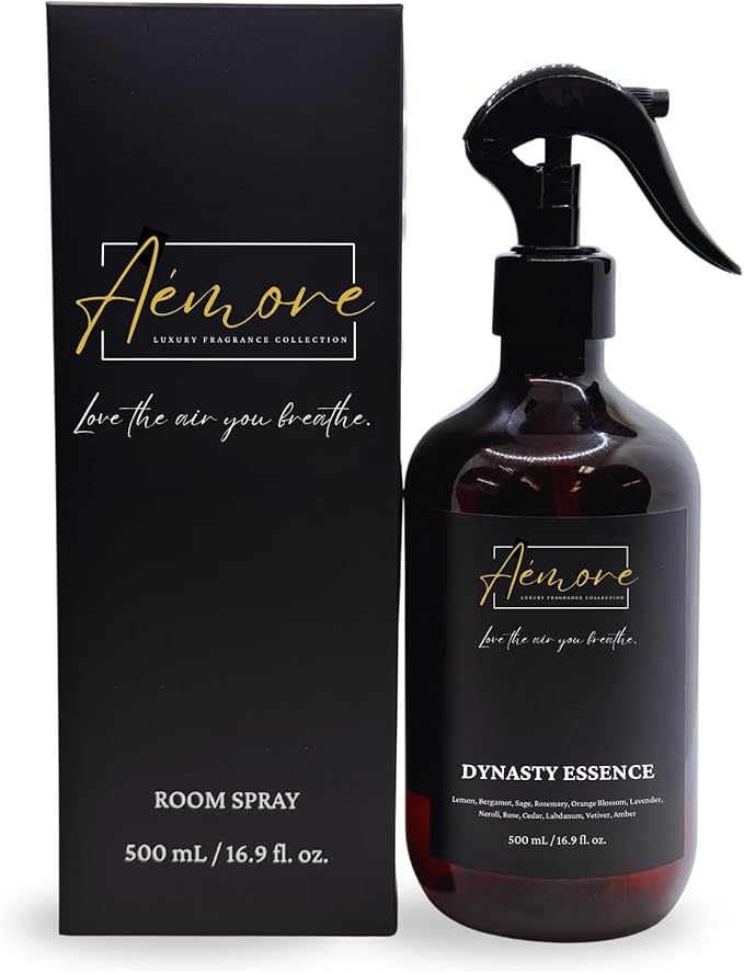Room and Linen Spray/500 ml/Relaxing Home Fragrance, Fabric, and Bathroom Deodorizer (Dynasty Essence)