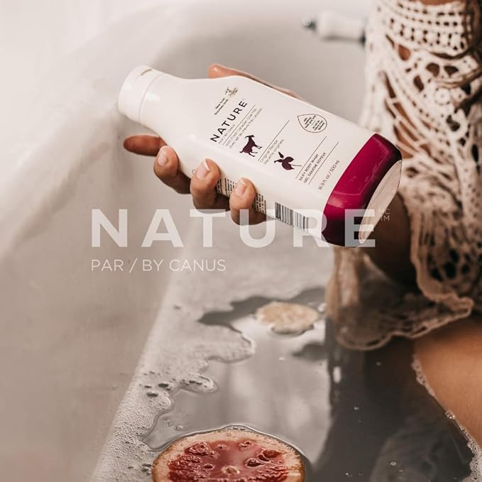 Nature by Canus, Natural Cleanser Moisturizing Body wash with Goat Milk, for Sensitive Skin,16.9 Fl Oz