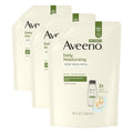 Aveeno Daily Moisturizing Body Wash for Sensitive Skin + Prebiotic Oat, Gently Cleanses, Nourishes & Feels Moisturizing Dry Skin, Light Fragrance, Refill Pouch, 36 fl. oz (Pack of 3)