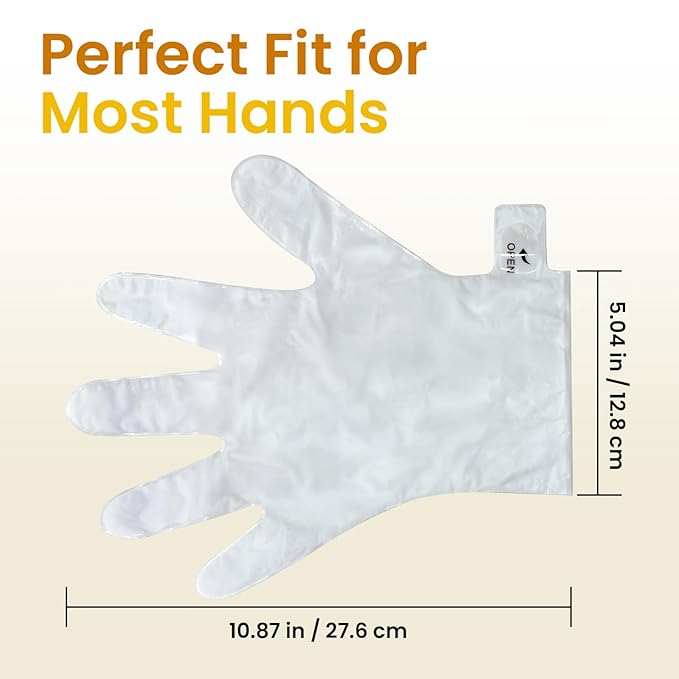 BLOOMORA Repairing Hand Mask for Dry Cracked Hands, Hand Masks with Shea Butter, Jojoba Oil & Vitamin E, Moisturizing Gloves, Skin Care Gifts for Women & Men, Self Care Gifts for Women (6 Pairs)
