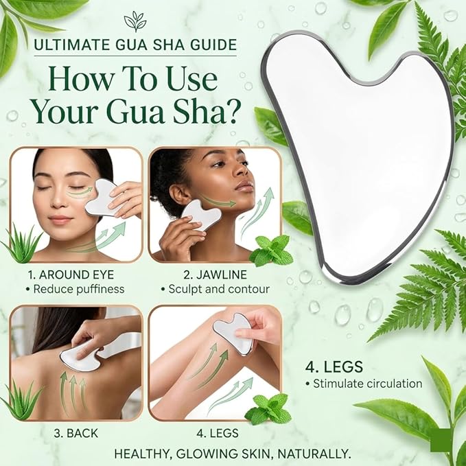 Stainless Steel 3D Face Roller Metal Facial Massager Face Sculpting Gua Sha Facial Tools for Eye Skin Care Reducing Puffiness Double Chin Reducer Facial Roller and Guasha Tool for Face Anti-Wrinkle