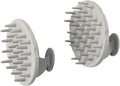 Scalp Hair Massager Shampoo Brush 2-Pack, Scalp Scrubber Set for Hair Growth and Deep Cleansing with Thick and Thin Bristles
