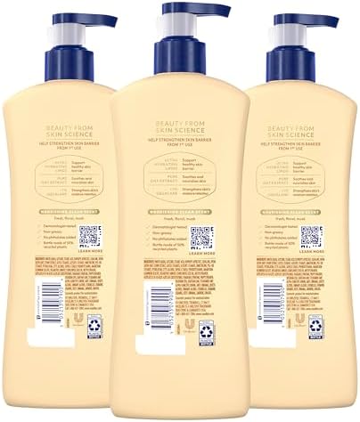 Vaseline Nourishing Moisture Body Lotion Dry Skin + Oat Extract 20.3oz 3ct - Image 2