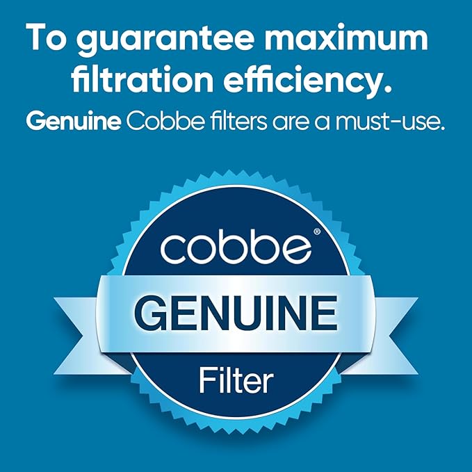 Cobbe 4 Pack Replacement Filters for Handheld Shower Head - Water Softener Filters Beads for Hard Water - Remove Chlorine - Reduces Dry Itchy Skin