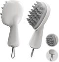 Scalp Massager with Long Handle Hair Growth, Soft Silicone Scalp Scrubber Shampoo Brush for Exfoliation, Dandruff Removal & Head Massage Stress Relax, Wet & Dry Use for Thick, Thin Hair Care
