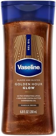 Vaseline Glazed and Glisten Golden Hour Body Gel Oil Shimmering 6.8oz 1ct by Vaseline