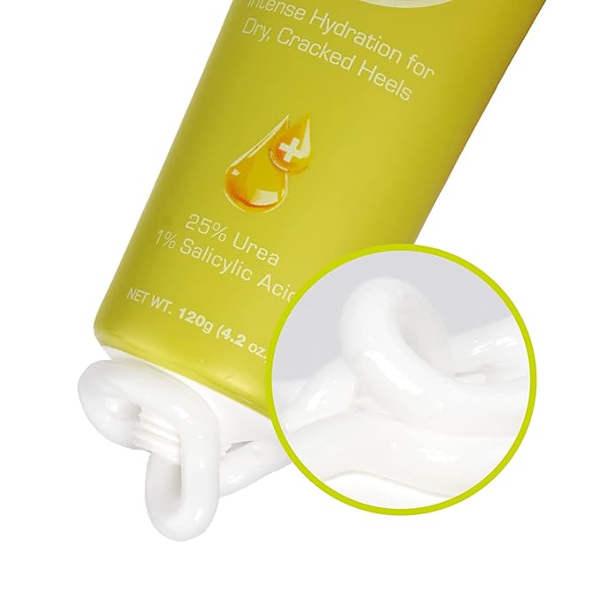Red by Kiss 25% Urea Foot Cream- Ultra Hydrating Foot Cream with Salicylic Acid for Dry and Cracked Heels, Non-Greasy Formula 4.2 oz