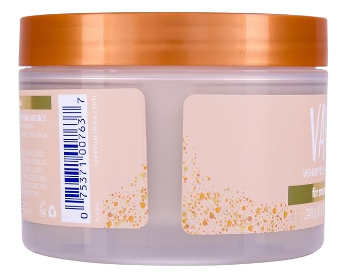 Tree Hut Vanilla Whipped Shea Body Butter, Mothers Day Gifts, Long-Lasting Hydration for Soft, Smooth Skin, Nourishing Essential Body Care, Lightweight Moisturizer, 8.4 fl oz