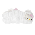 The Crème Shop Plush Spa Headband w/Hello Kitty's Signature Bow, Spa Headband for Washing Face, Skincare Headbands, Soft & Fluffy Headbands for Women (Pink)