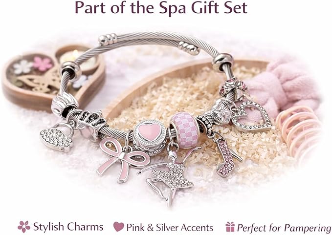 Ultimate 25-Piece Spa Gift Set for Women, Mother’s Day Gift for Mom, Self Care Bath Set with Bracelet, Luxury Magnetic Gift Box, Birthday Gifts for Women