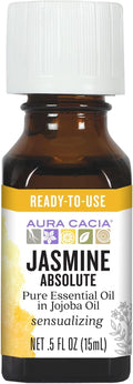 Precious Essentials Oil Jasmine Absolute w/Jojoba Aura Cacia 0.5 oz Oil