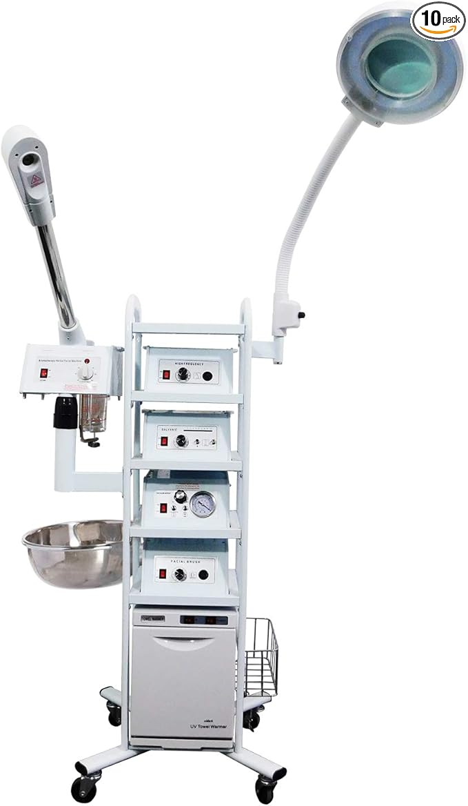 Multifunctional Facial Machine with High Frequency, Microdermabrasion, Galvanic and More
