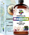 Magnolia Essential Oil - GV77ZF Magnolia Oils for Diffusers, Humidifiers, DIY Candles, Soap, Cleaning, Home, Office, Yoga, Massage, Gifts - 16 fl oz (480 ml)
