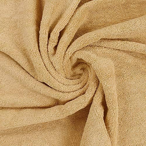 Utopia Towels 8 Piece Luxury Towel Set – Majestic Plush, Super Absorbent & Quicker-to-Dry, Thick 100% Ring Spun Cotton Towels for Bathroom, Spa & Hotel – 2 Bath, 2 Hand, 4 Washcloths, Champagne - Image 6