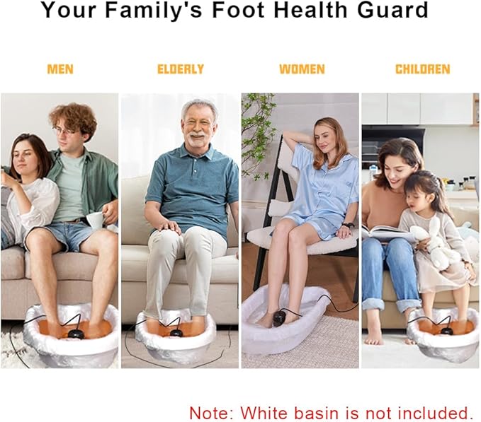 Portable Ionic Detox Foot Spa Machine, Ion Cleanse Foot Care Kit with Array, Disposable Accessories & Power Adapter for Home Salon Use