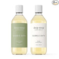 Deep Steep Bubble Bath, 10oz (2 Pack) (10 Fl Oz (Pack of 2), (Tropical)- (Pure Coconut & Coconut Lime))