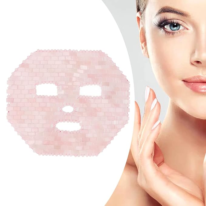 Jade Face Roller & Eye Massager - Rose Quartz Facial Tool for Skin Rejuvenation, Reduce Dark Circles & Puffiness, Lymphatic Drainage Massage for Glowing Skin, Anti-Aging Beauty Roller Stone Skincare