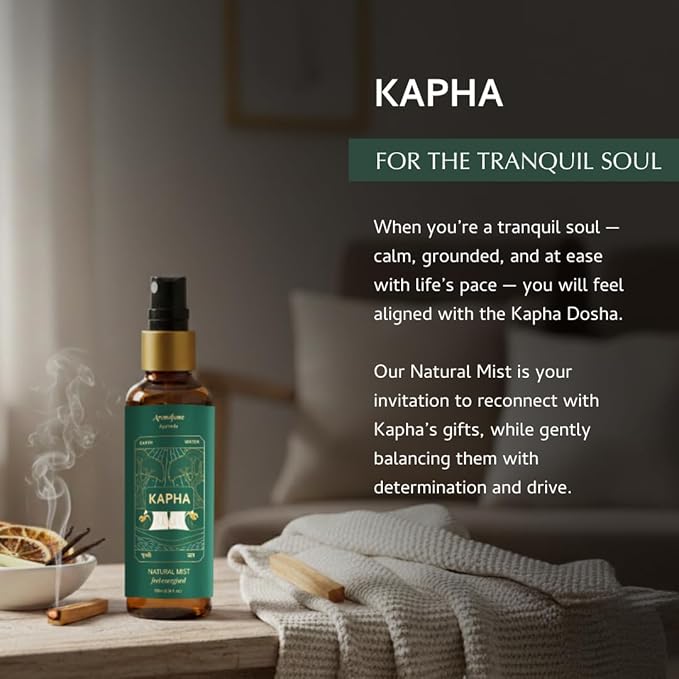 Lemongrass & Lavender Ayurveda Mist | Kapha Balancing Room Spray |Air Freshener |Home Fragrance |Use for Aromatherapy, Relaxation, Sleep, Stress Relief |Reiki, Yoga, Meditation Mist |100ml |Aromafume