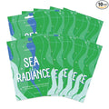 FACETORY K Beauty Face Mask Skin Care - SEA THE RADIANCE PLUMPING Sheet Mask with Peptides & Seaweed Extract | Hydrates, Firms, Rejuvenates (10 Pack)