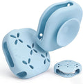 Silicone Shower Steamer Holder with Suction Cup - 3.28" Aromatherapy Steamer Tray for Shower Wall & Floor - Draining Soap Dish & Bath Bomb Hanger for Bathroom, Bedroom & Living Room - Easy Clean