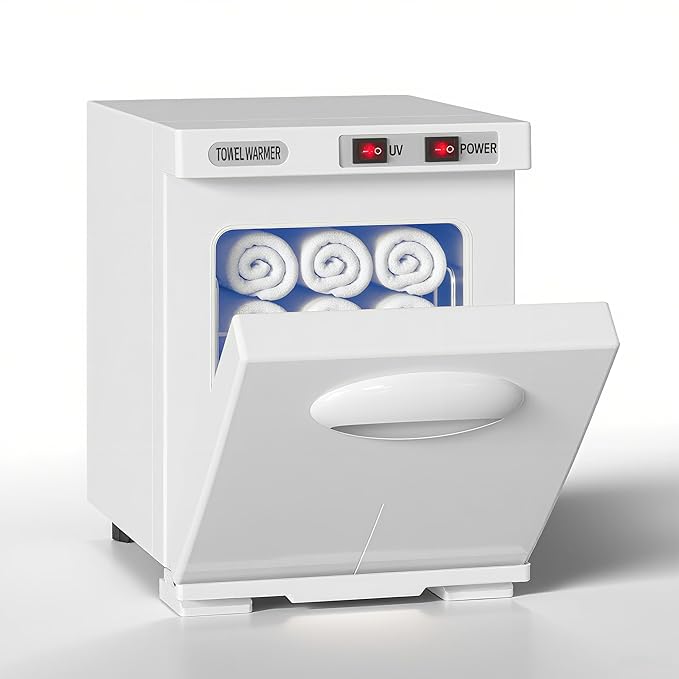 Towel Warmer, 5L Small Hot Towel Warmers for Spa, Towel heater for Facials and Towel Warmer Esthetician. (White)