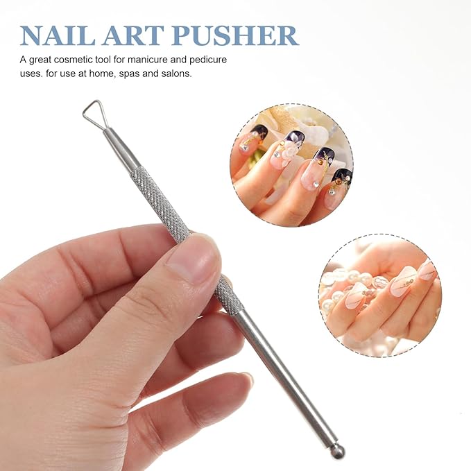 Beavorty 4 Pcs Cuticle Pusher Tool triangle cuticle peeler scraper nail cuticle remover cuticle cutter tool nail gel remover pusher Nail Remover Tool nail art push hands nail polish