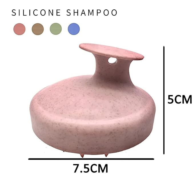 INVODA 4PCS Scalp Massage Brushes Ultra-Soft Silicone Shampoo Brushes for Deep Cleaning & Relaxation – Gentle Hair Care for All Hair Types (Men, Women, Pets) Ergonomic Shower Brush Set