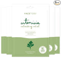 FACETORY K Beauty Face Mask Skin Care - ARTEMISIA REFRESHING RELIEF Sheet Mask with Artemesia Plant Extract | Soothes Redness & Breakouts (5 Pack)