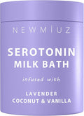 Creamy Coconut Lavender Milk Bath Soak Powder Moisturize Skin Calm Vanilla Luxury Spa Salt Destress Relaxation Gift for Women Perfect Stocking Stuffer