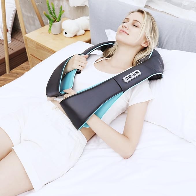 Mo Cuishle Mothers Day Gifts, Shiatsu Back Shoulder and Neck Massager with Heat, Electric Deep Tissue 4D Kneading Massage, Best Gifts for Women Men Mom Dad Wife Husband her him, Fathers Day, Christmas