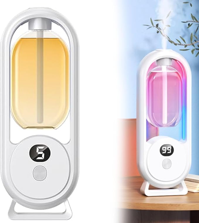 Automatic Aromatherapy Diffuser,Automatic Diffuser Sprayer,Upgrade Rechargeable 6 Modes Aromatherapy Diffusers for Bedroom Office Bathroom