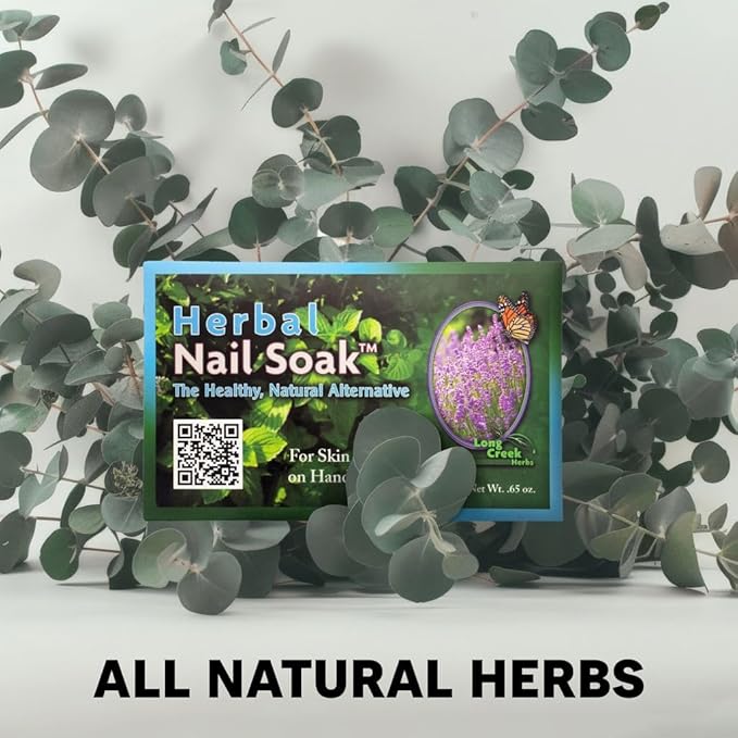 Long Creek Herbs Nail Soak - 100 Percent Natural Hand and Foot Soak - Strengthens Nails and Softens Skin - Relieves Dryness and Cracked Heels
