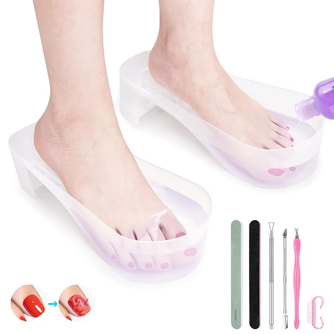 LIONVISON Acetone Nail Soaking Bowl: Toe Soak Off Bowl Manicure Soak Bowl Set