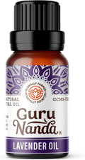 GuruNanda Lavender Essential Oil - 100% Pure, Natural and Undiluted Oil for Massage & DIY Recipes- Premium Diffuser Oil for Aromatherapy (Pack of 1-0.5 Fl Oz)