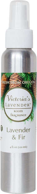 Victoria's Lavender Room Fragrance Spray - Air Freshener & Odor Eliminator - Fir & Lavender Spray - Luxury Essential Oil Scent for Home & Bathroom - Aromatherapy & Stress Relief - 1 Pack, 4 fl oz