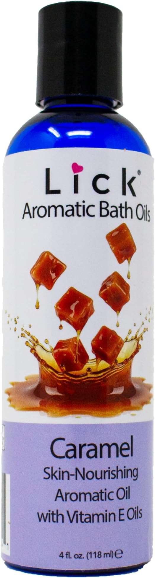 Lick Caramel Aromatic Bath Oil - Dessert Aromas Collection - Lightweight Soaking Oils for Relaxation, 4 oz