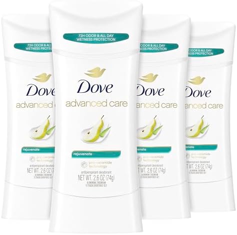 Dove Advanced Care Antiperspirant Stick Rejuvenate Pear 4PK 2.6 oz by Dove