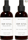 Muse Apothecary Room Ritual - Aromatic and Relaxing Room Mist, Infused with Natural Essential Oils - 4oz, Bergamot + French Lavender + Sandalwood - 2 Pack