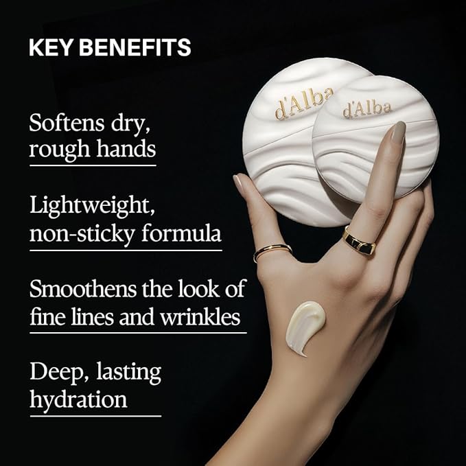 d'alba Piedmont Nourishing Objet Hand Cream Gift Set (1.35 fl oz + 0.51 fl oz), Standard & Travel Size